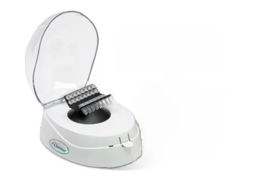 Mini Centrifuge with Rotors For Microtubes and PCR Tubes, Avocado Colored Lid